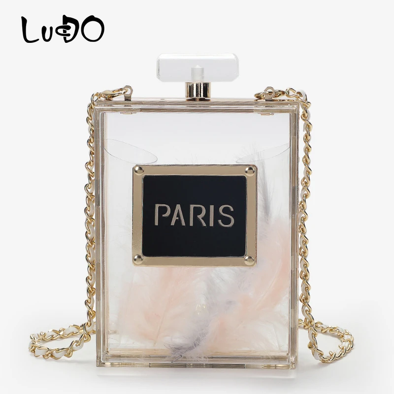 LUCDO Acrylic Women Bottle Luxury Handbags Party Evening Mini Shoulder Bags Designer For Fashion Transparent Bag Ladies Clutch
LUCDO Acrylic Women Bottle Luxury Handbags Party Evening Mini Shoulder Bags Designer For Fashion Transparent Bag Ladies Clutch