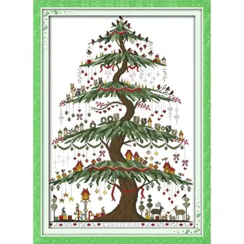 Joy sunday Handmade Cross Stitch Set Christmas tree Canvas Printed DMC 14CT Cross Stitch Kit Christmas Home decoration send gift
Joy sunday Handmade Cross Stitch Set Christmas tree Canvas Printed DMC 14CT Cross Stitch Kit Christmas Home decoration send gift