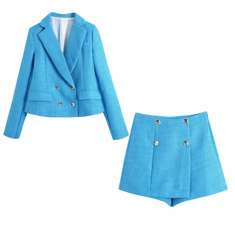 Women's Vintage Texture Office-Suits