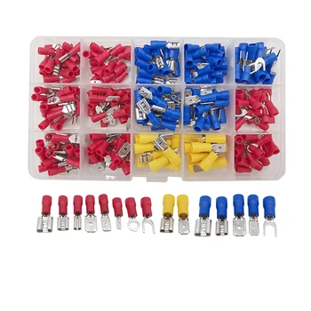 280pcs Crimp Spade Terminals Kits Insulated Male Female Tools Spade Terminal Assorted Electrical Wire Cable Connector Sets
280pcs Crimp Spade Terminals Kits Insulated Male Female Tools Spade Terminal Assorted Electrical Wire Cable Connector Sets