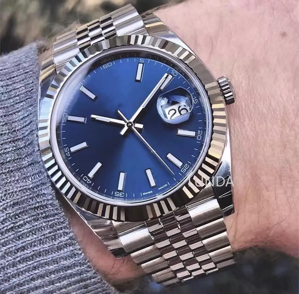 AAA Luxury Brand Grey Mens Watch 41m Black Men Date Mechanical Automatic Just Top Desinger Mens Watches Wristwatches
AAA Luxury Brand Grey Mens Watch 41m Black Men Date Mechanical Automatic Just Top Desinger Mens Watches Wristwatches
