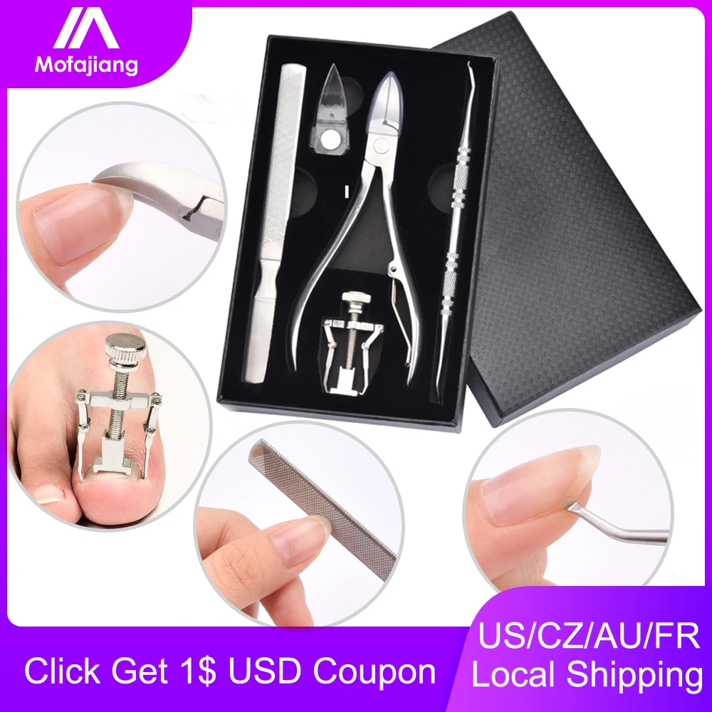 5pcs Set Effective Treatment Ingrown Toenail Correction Pedicure Tools Paronychia Foot Care Recover Nail Clippers File Kit
5pcs Set Effective Treatment Ingrown Toenail Correction Pedicure Tools Paronychia Foot Care Recover Nail Clippers File Kit