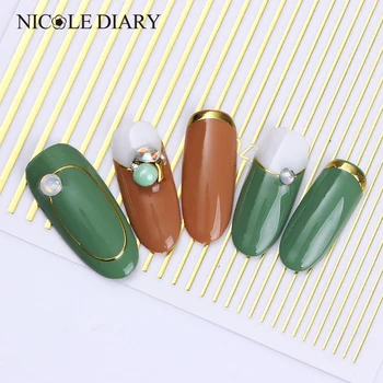 1pc Rose Gold Silver 3D Nail Sticker Curve Stripe Lines Nails Stickers Adhesive Striping Tape Nail Art Stickers Decals DIY Deco
1pc Rose Gold Silver 3D Nail Sticker Curve Stripe Lines Nails Stickers Adhesive Striping Tape Nail Art Stickers Decals DIY Deco