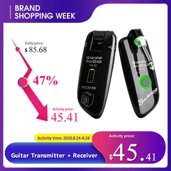 SWIFF WS-50 UHF Electric Guitar Transmitter + Receiver System Wireless Built-in Rechargeable Battery for Electric Guitar Bass
SWIFF WS-50 UHF Electric Guitar Transmitter + Receiver System Wireless Built-in Rechargeable Battery for Electric Guitar Bass