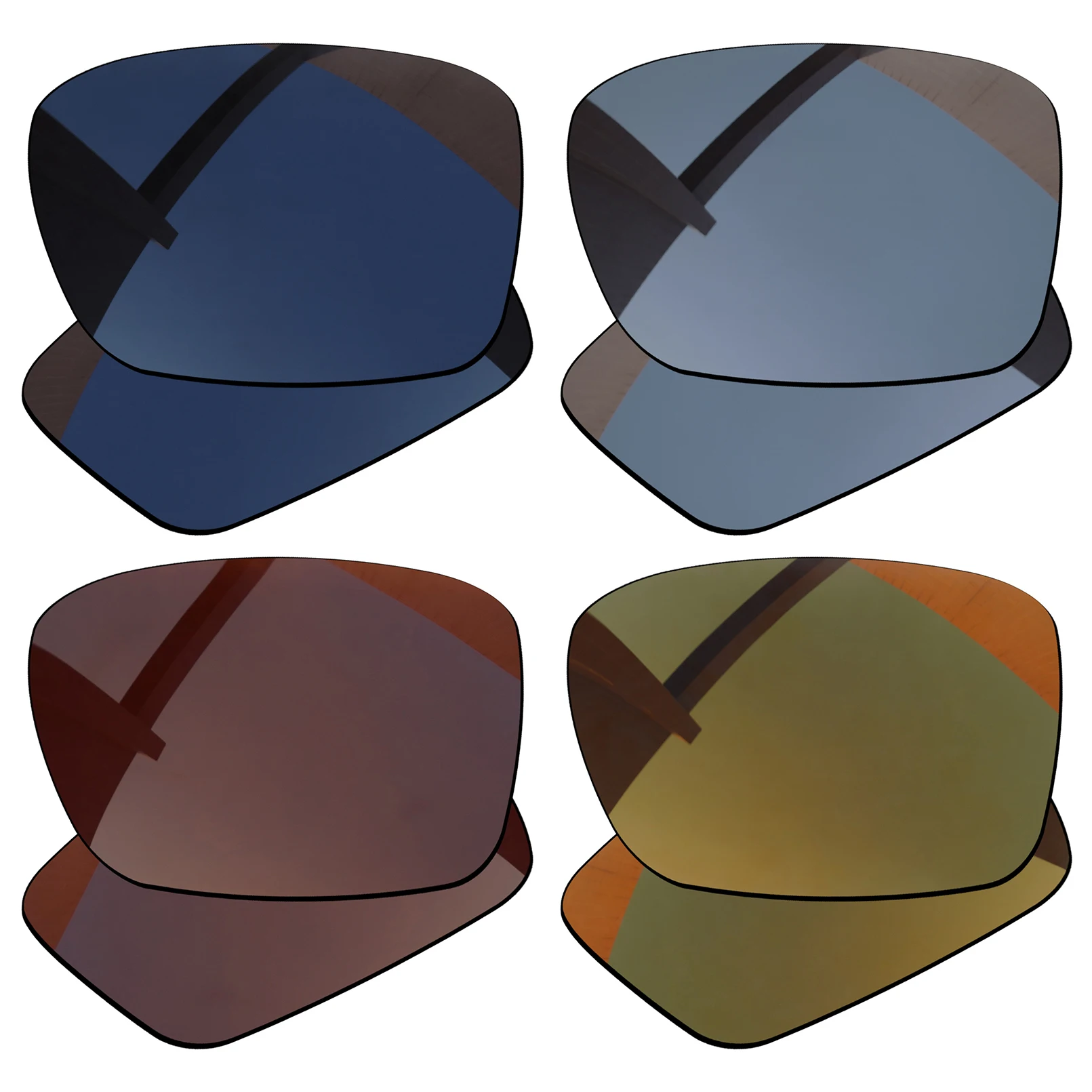 Bsymbo 4 Pairs Black & Brown & Sliver Grey & Bronzy Gold Polarized Replacement Lenses for-Oakley Turbine OO9263 Frame
Bsymbo 4 Pairs Black & Brown & Sliver Grey & Bronzy Gold Polarized Replacement Lenses for-Oakley Turbine OO9263 Frame