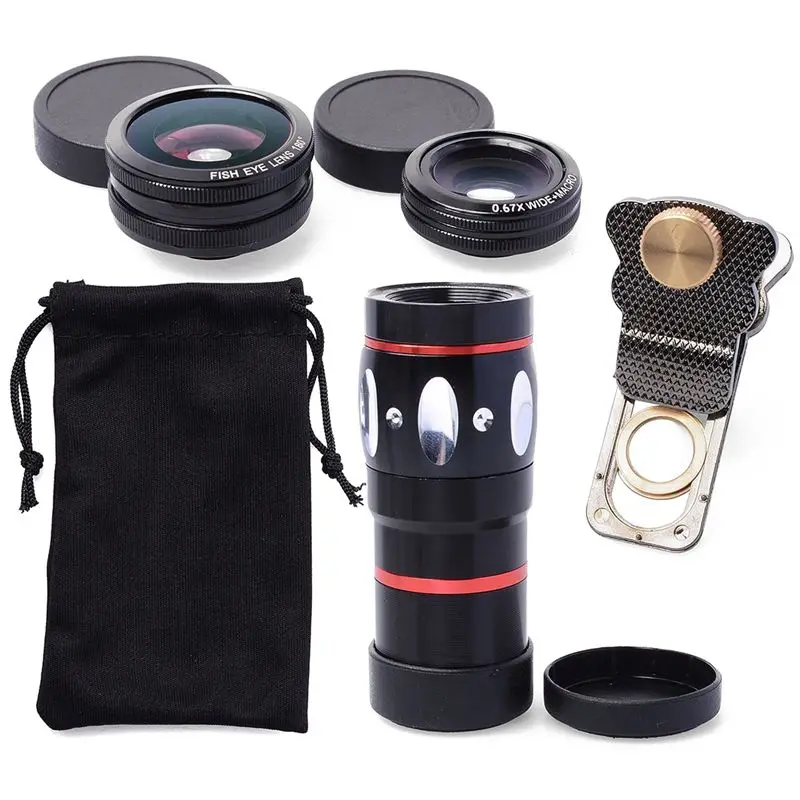 4in1 Phone Lens 10X Telephone Lens + Wide Angle Macro + Fish Eye lens for iPhone /Samsung Galaxy /ipad / ipod and other smartpho
4in1 Phone Lens 10X Telephone Lens + Wide Angle Macro + Fish Eye lens for iPhone /Samsung Galaxy /ipad / ipod and other smartpho
