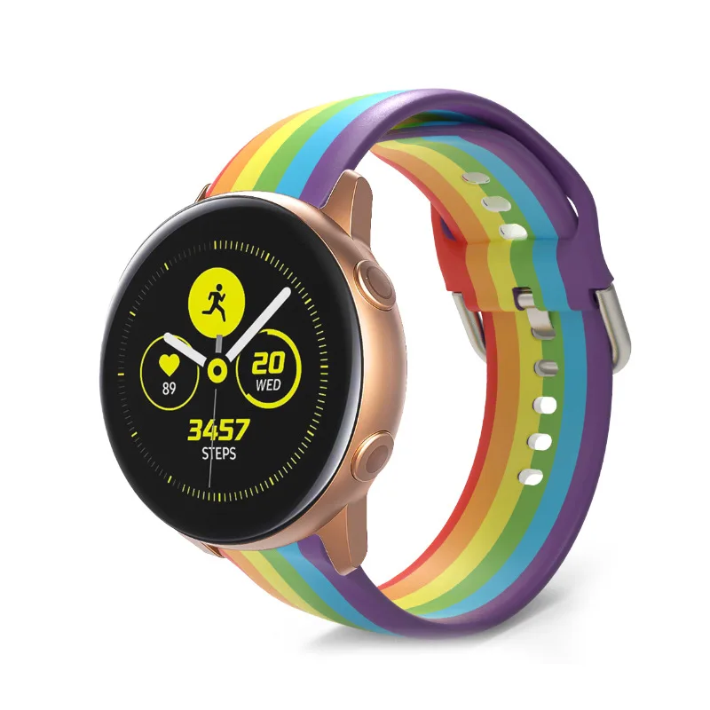 20mm Watch Strap for Samsung Galaxy Watch Active 3/2/1 Print TPU Bracelet for Galaxy Watch 3 Replacement Wristband Accessories
20mm Watch Strap for Samsung Galaxy Watch Active 3/2/1 Print TPU Bracelet for Galaxy Watch 3 Replacement Wristband Accessories