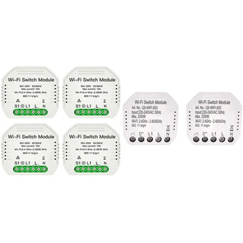 NEW-4x 2 Way Wifi Smart Light Switch Diy Relay Module & 2x Wifi Smart Switch App Control WiFi Switch Module 16A 90-240V
NEW-4x 2 Way Wifi Smart Light Switch Diy Relay Module & 2x Wifi Smart Switch App Control WiFi Switch Module 16A 90-240V