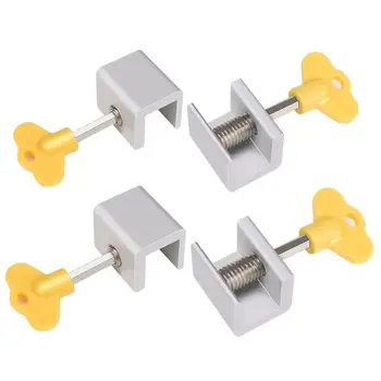 4 Sets Adjustable Sliding Window Locks Stop Aluminum + plastic Door Frame Security Lock with Keys Home Office Safety window Lock
4 Sets Adjustable Sliding Window Locks Stop Aluminum + plastic Door Frame Security Lock with Keys Home Office Safety window Lock