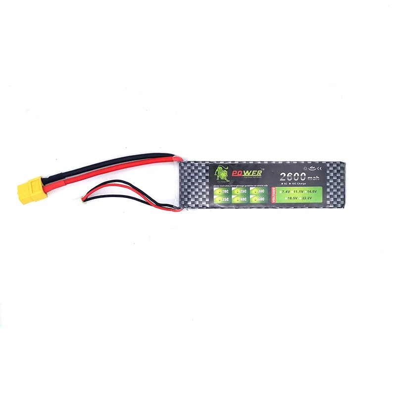Lipo Battery 2S 25C 7 4 В 2600 мАч Max 30C RC вертолет автомобиль Лодка Quadcopter пульт дистанционного