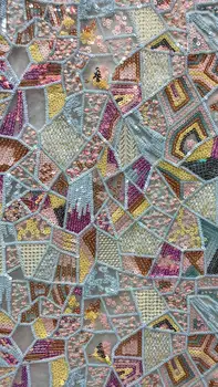 top quality special pattern French net lace fabric African embroidery tulle lace with muti color sequins for ladies dress
top quality special pattern French net lace fabric African embroidery tulle lace with muti color sequins for ladies dress