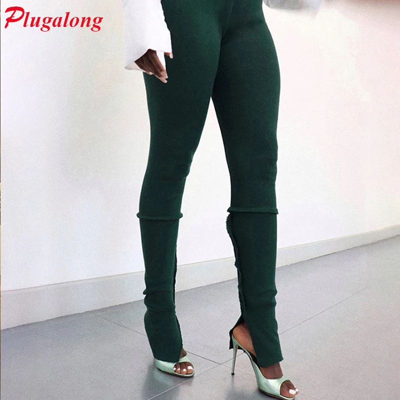Plugalong Skinny Split Sweatpants For Women High Waisted Trousers Bodycon Streetwear Joggers Elastic Waist Pencil Pants Casual
Plugalong Skinny Split Sweatpants For Women High Waisted Trousers Bodycon Streetwear Joggers Elastic Waist Pencil Pants Casual