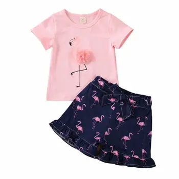 Cartoon Cute Flamingo Toddler Baby Girl Clothes Set Short Sleeve Tops T-shirt High Waist Lace Up Shorts Outfits Clothes
Cartoon Cute Flamingo Toddler Baby Girl Clothes Set Short Sleeve Tops T-shirt High Waist Lace Up Shorts Outfits Clothes