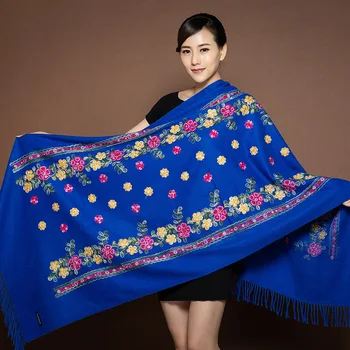 New Winter Warm Solid Scarf For Women/Lady Soft Cashmere Pashmina Shawls Flower Embroidery Cashmere Female Big Size Wraps Capes
New Winter Warm Solid Scarf For Women/Lady Soft Cashmere Pashmina Shawls Flower Embroidery Cashmere Female Big Size Wraps Capes