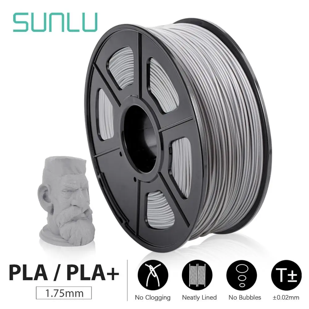 SUNLU PLA PLA+3D Printer Filament new Pollution-free material 1.75mm 1kg/2.2lbs with full color and top quality DIY 3d printing
SUNLU PLA PLA+3D Printer Filament new Pollution-free material 1.75mm 1kg/2.2lbs with full color and top quality DIY 3d printing
