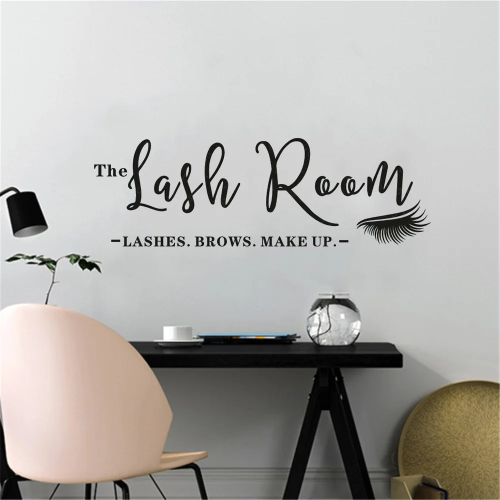 The Lash Room Sign Vinyl Wall Sticker Eyelash Studio Beauty Salon Dйcor Lashes Brows Make Up Wall Art Decal Window Poster 
The Lash Room Sign Vinyl Wall Sticker Eyelash Studio Beauty Salon Dйcor Lashes Brows Make Up Wall Art Decal Window Poster