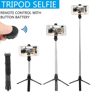 New Arrival Desktop Extendable Mobile Phone Tripod Selfie Stick bluetooch Remote Control Selfie Sticks With Button Battery
New Arrival Desktop Extendable Mobile Phone Tripod Selfie Stick bluetooch Remote Control Selfie Sticks With Button Battery