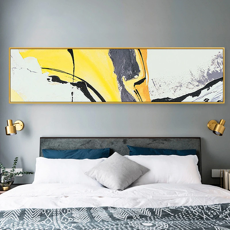 Hand-painted Oil Painting Abstract Yellow Banner Of Modern Living Room Sofa Backdrop Decorative Painting Study Bedroom Bedside P
Hand-painted Oil Painting Abstract Yellow Banner Of Modern Living Room Sofa Backdrop Decorative Painting Study Bedroom Bedside P