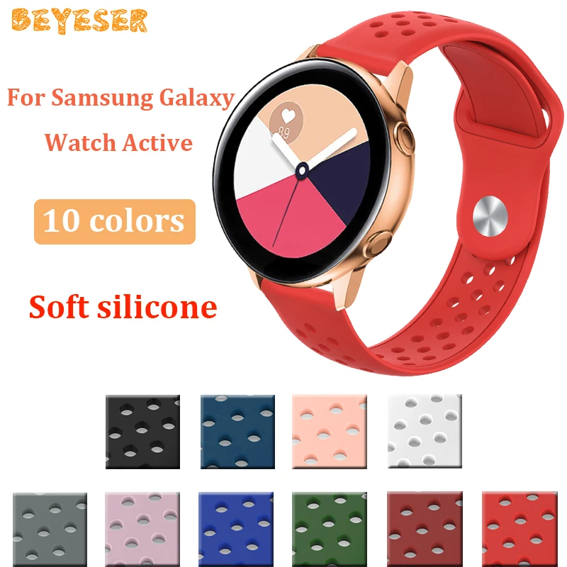 20mm For Samsung Galaxy watch active Sport Silicone watch strap For xiaomi Huami Amazfit GTS Smart watch accessories wristband
20mm For Samsung Galaxy watch active Sport Silicone watch strap For xiaomi Huami Amazfit GTS Smart watch accessories wristband