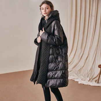 Janveny Waterpoof Jacket 2020 Women's Down Jacket 90% White Duck Down Coat With Scarf Hooded Long Female Feather Puffer Parkas
Janveny Waterpoof Jacket 2020 Women's Down Jacket 90% White Duck Down Coat With Scarf Hooded Long Female Feather Puffer Parkas