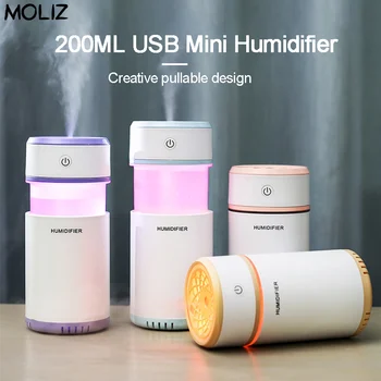 Ultrasonic Mini Air Humidifier 200ML Aroma Essential Oil Diffuser for Home Car USB Stretchable Humidifier with LED Night Lamp
Ultrasonic Mini Air Humidifier 200ML Aroma Essential Oil Diffuser for Home Car USB Stretchable Humidifier with LED Night Lamp