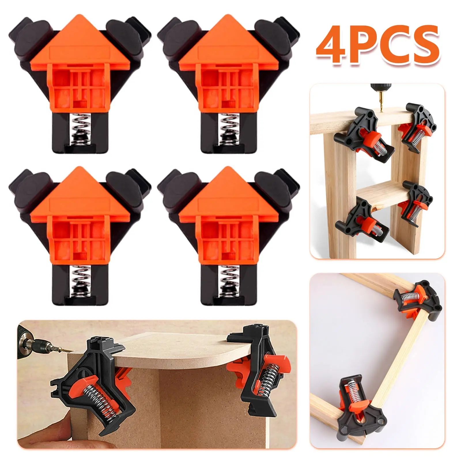 4PCS 90 Degree Right Angle Clamps Adjustable Corner Clip Clamp Fixer Tools for Woodworking Accessories Home Tools
4PCS 90 Degree Right Angle Clamps Adjustable Corner Clip Clamp Fixer Tools for Woodworking Accessories Home Tools