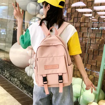 1 PC Canvas Backpack Girl Solid Color Large Capacity School Bag Double Shoulder Backpack Women Laptop Travel Hiking Bag Dropship 
1 PC Canvas Backpack Girl Solid Color Large Capacity School Bag Double Shoulder Backpack Women Laptop Travel Hiking Bag Dropship
