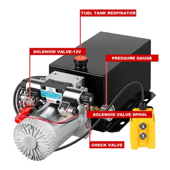 1Hydraulic Power Unit 10 L Hydraulic Pump Double Acting Power Unit Dump Trailer for Dump Trailer Car Lifting
1Hydraulic Power Unit 10 L Hydraulic Pump Double Acting Power Unit Dump Trailer for Dump Trailer Car Lifting