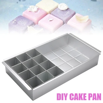 Adjustable Cake Baking Tray DIY Square Grid Cake Sugarcraft Pan Mold Removable Square Blocks Reusable Kitchen Bakeware Tool
Adjustable Cake Baking Tray DIY Square Grid Cake Sugarcraft Pan Mold Removable Square Blocks Reusable Kitchen Bakeware Tool