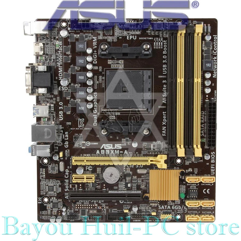 Socket FM2 / FM2 + USB 3.0 SATA3.0 for ASUS A88XM-A DDR3 Original used desktop for AMD A88X DDR3 Desktop PC motherboard
Socket FM2 / FM2 + USB 3.0 SATA3.0 for ASUS A88XM-A DDR3 Original used desktop for AMD A88X DDR3 Desktop PC motherboard