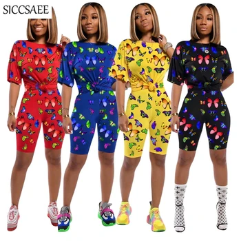 Cartoon Butterfly Printed Two Piece Set Activewear 2020 Summer Style Sexy Casual Tee Short Sets Conjunto Feminino Short E Blusa
Cartoon Butterfly Printed Two Piece Set Activewear 2020 Summer Style Sexy Casual Tee Short Sets Conjunto Feminino Short E Blusa