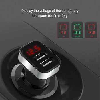 5V USB Car-Charger with LED Screen Smart Auto Car Charger Adapter Charging for iPhone 7 Samsung Xiaomi Car Mobile Phone chargers
5V USB Car-Charger with LED Screen Smart Auto Car Charger Adapter Charging for iPhone 7 Samsung Xiaomi Car Mobile Phone chargers