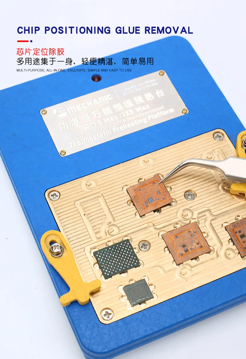 Thermostat Remove Welding Platform Desoldering Station Pre-Heater For iPhone X/XS/MAX/11/11 Pro MAX Mainboard Separate Bonding
