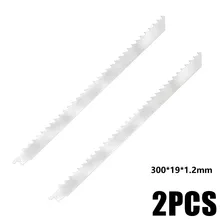 Saw Blades 2 Pcs 300*19*1.2mm Stainless Steel Reciprocating Saw Blade For Cutting Bone Meat Wood Metal Handle Tools
Saw Blades 2 Pcs 300*19*1.2mm Stainless Steel Reciprocating Saw Blade For Cutting Bone Meat Wood Metal Handle Tools