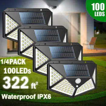 Wireless Solar Light 100 LED Outdoor Garden Waterproof Wireless Security Motion 3 Modes Solar Fence Garden Pathway Wall Lamp
Wireless Solar Light 100 LED Outdoor Garden Waterproof Wireless Security Motion 3 Modes Solar Fence Garden Pathway Wall Lamp