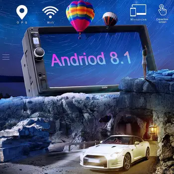 2 Din Car Radio 7" Touch Screen Android 8.1 Car MP5 Player GPS Navigation Bluetooth WiFi USB FM HD Video Auto Multimedia Player
2 Din Car Radio 7" Touch Screen Android 8.1 Car MP5 Player GPS Navigation Bluetooth WiFi USB FM HD Video Auto Multimedia Player