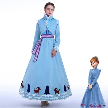 2019 Movie Ice Queen Anna Cosplay Costume Halloween Fancy Suits Olaf's Adventure Princess Anna Dress Elsa Costume Adult Outfits
2019 Movie Ice Queen Anna Cosplay Costume Halloween Fancy Suits Olaf's Adventure Princess Anna Dress Elsa Costume Adult Outfits