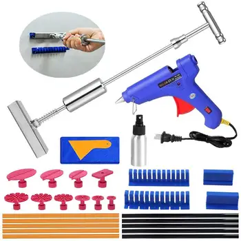 Paintless Dent Repair Remover Removal Tool Kit Professional Car Dent Remover Tools Slide Hammer Hot Glue Tap Down Kits
Paintless Dent Repair Remover Removal Tool Kit Professional Car Dent Remover Tools Slide Hammer Hot Glue Tap Down Kits
