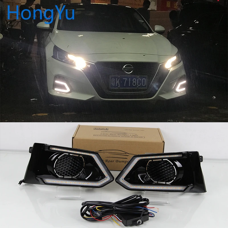 Car flashing LED DRL Daytime Running Light Daylights for Nissan Teana Altima 2019 With Yellow Turn Signal lamp
Car flashing LED DRL Daytime Running Light Daylights for Nissan Teana Altima 2019 With Yellow Turn Signal lamp