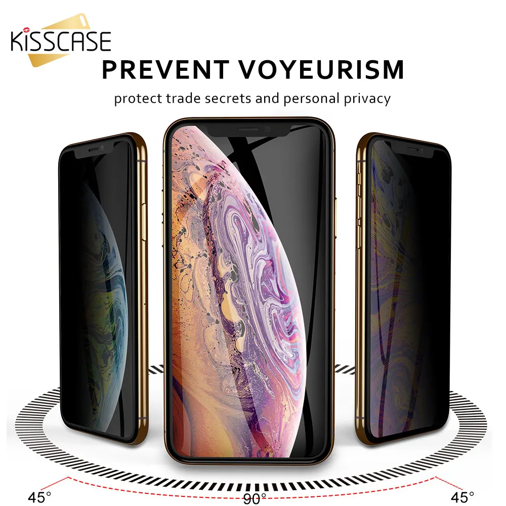 KISSCASE Anti-Spy Tempered Glass for iPhone 8 7 6 Plus 11 Pro Max Privacy Screen Protector Film for iPhone XR X Protective Glass
KISSCASE Anti-Spy Tempered Glass for iPhone 8 7 6 Plus 11 Pro Max Privacy Screen Protector Film for iPhone XR X Protective Glass