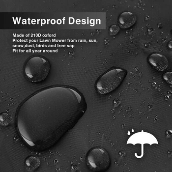 55'' Ride On Lawn Mower Tractor Cover Strong 210D Oxford Cloth Garden Yard UV Protection Waterproof Black With Storage Bag
55'' Ride On Lawn Mower Tractor Cover Strong 210D Oxford Cloth Garden Yard UV Protection Waterproof Black With Storage Bag