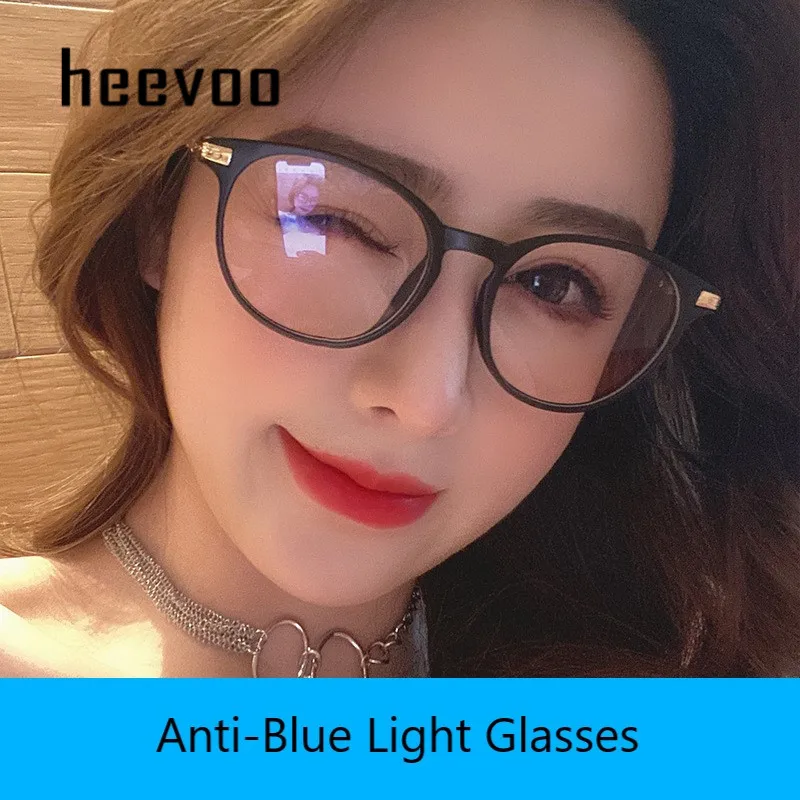 Модные прозрачные круглые очки оправа для женщин анти-синий свет очков мужские
