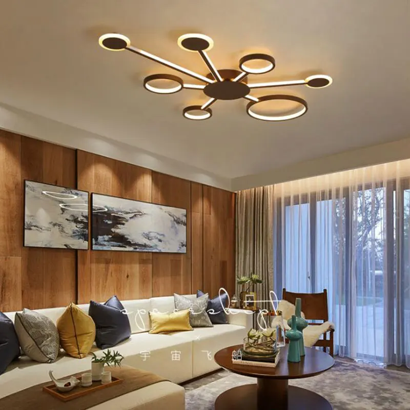 Modern Led Art Ceiling Lights For Living Room Bedroom Study Room Home Color Coffee Finish Ceiling Lamp
Modern Led Art Ceiling Lights For Living Room Bedroom Study Room Home Color Coffee Finish Ceiling Lamp