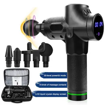 Massage Gun Muscle Relaxation Massager Body Relief 6 Heads Pain Relief Massage Tool with Bag for Exercise Fitness Body Relax 
Massage Gun Muscle Relaxation Massager Body Relief 6 Heads Pain Relief Massage Tool with Bag for Exercise Fitness Body Relax