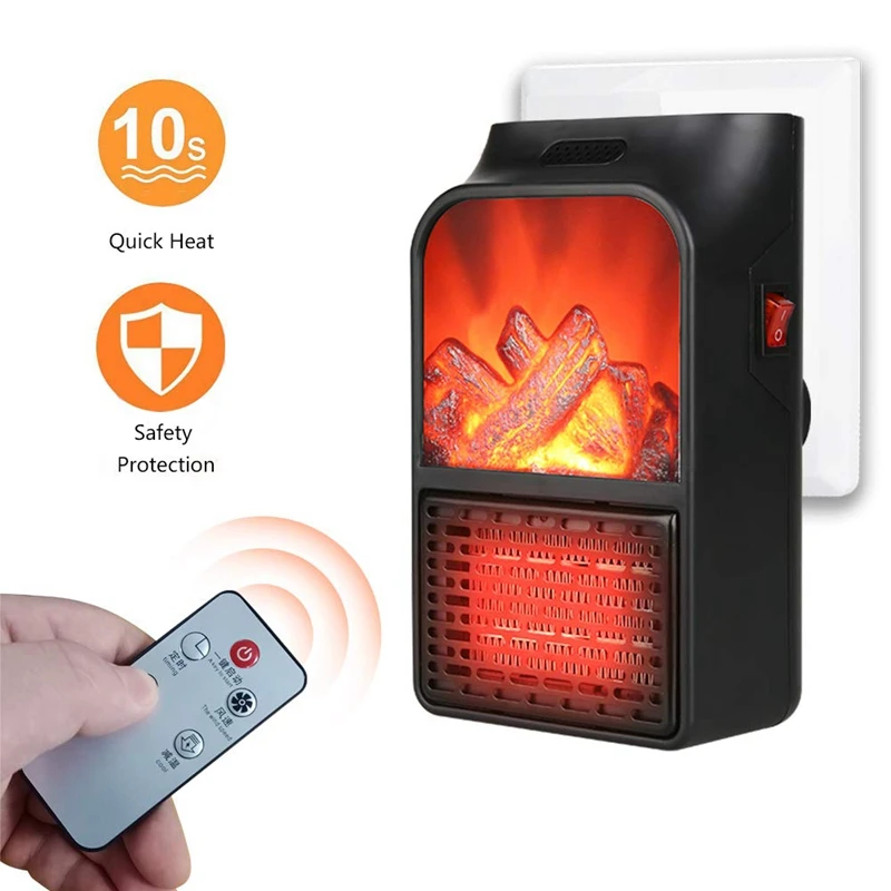 EU Plug Heater, Mini Heater Fan, with Heater Overheat Protection 180° Rotation, Electric Fireplace Flame Heater Office Home Inte
EU Plug Heater, Mini Heater Fan, with Heater Overheat Protection 180° Rotation, Electric Fireplace Flame Heater Office Home Inte