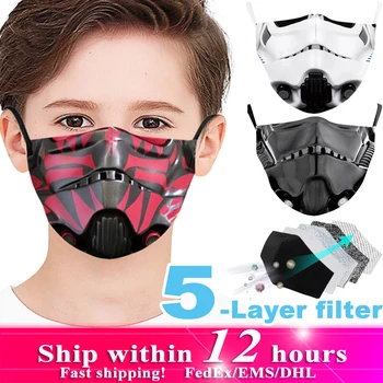 2pcs 3-10 Age Baby Kids 3D Printing Robot Face Mask 5-layer Meltblown Non-woven Filter Washable Boys Girls Children Mascarillas
2pcs 3-10 Age Baby Kids 3D Printing Robot Face Mask 5-layer Meltblown Non-woven Filter Washable Boys Girls Children Mascarillas
