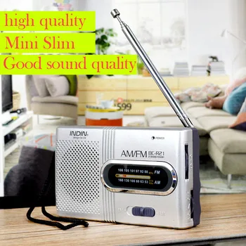 BC-R21 Home Portable Retro AM/FM Radio Player Headphone Jack Built in Speaker Rugged Handheld Lightweight Ultra Thin (Silver)
BC-R21 Home Portable Retro AM/FM Radio Player Headphone Jack Built in Speaker Rugged Handheld Lightweight Ultra Thin (Silver)