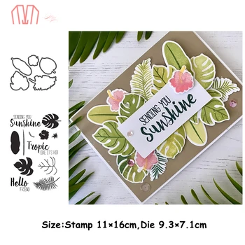 Mai Tropical Leaves Metal Cutting Dies Stencils Cear Stamp for DIY Scrapbooking photo album Decorative Embossing Paper Cards 
Mai Tropical Leaves Metal Cutting Dies Stencils Cear Stamp for DIY Scrapbooking photo album Decorative Embossing Paper Cards