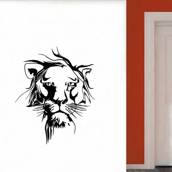 Vinyl Wall Decal Abstract African King Animal Lion Head Predator Stickers Living Room Background Art Decoration WL1307
Vinyl Wall Decal Abstract African King Animal Lion Head Predator Stickers Living Room Background Art Decoration WL1307