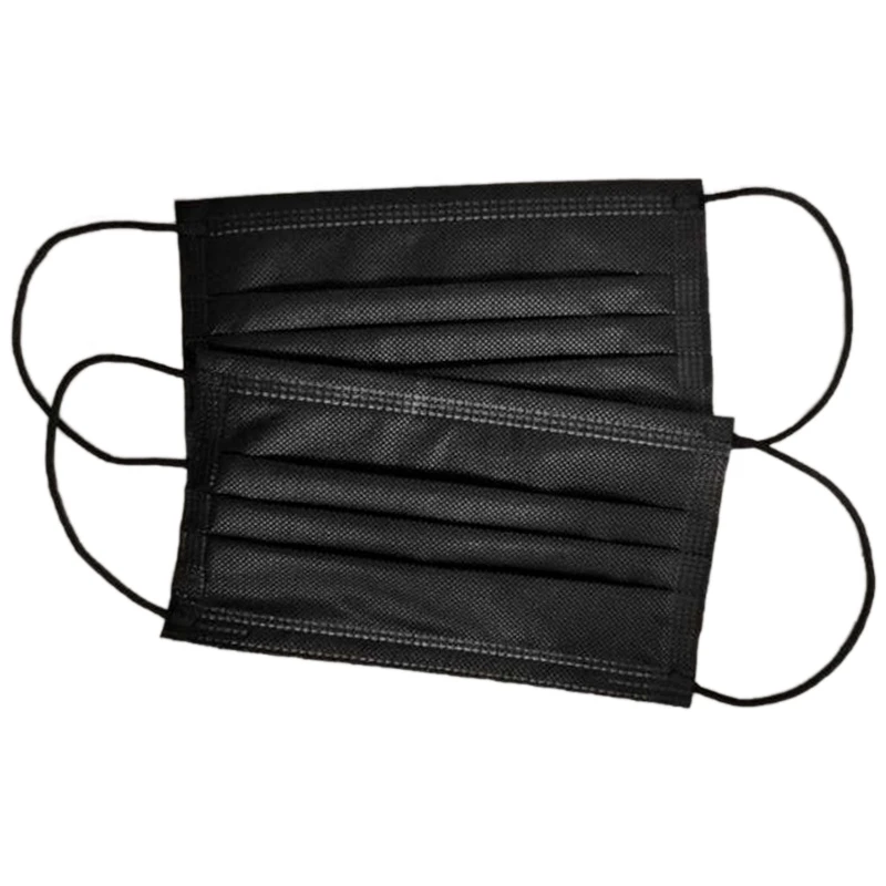 100Pcs Mouth Mask Disposable Black Mouth Face Mask Anti-Dust Mask Earloop Activated
100Pcs Mouth Mask Disposable Black Mouth Face Mask Anti-Dust Mask Earloop Activated